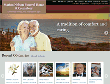 Tablet Screenshot of marionnelsonfuneralhome.com